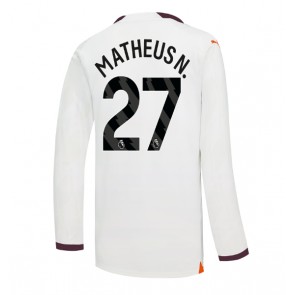 Manchester City Matheus Nunes #27 Replika Udebanetrøje 2023-24 Langærmet